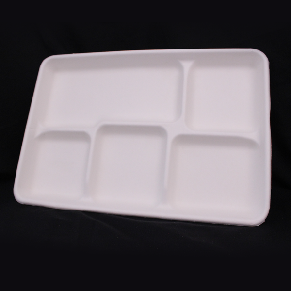 5-Compartment Meal Tray 260 X 210mm