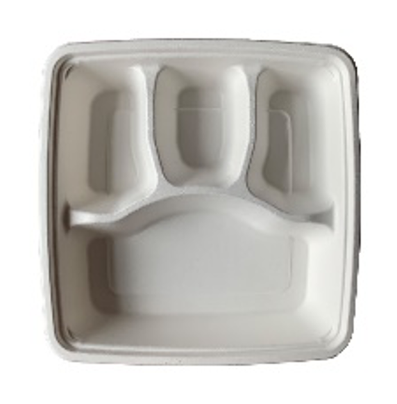 4-Compartment Deep Tray 228 X 228 X 44mmH