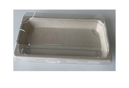 PET Lid For Sushi Tray Slim Long 220 X 90 X 22mmH