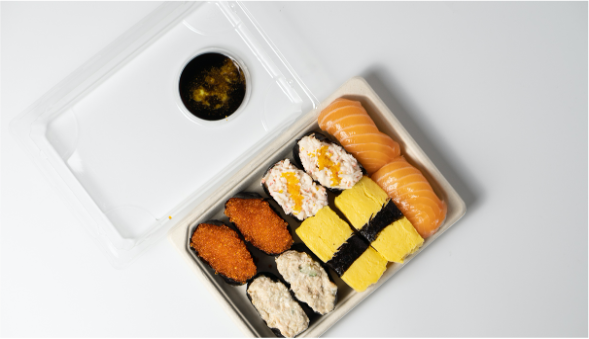 Sushi Tray Small Rectangle 184 X 128 X 22mmH