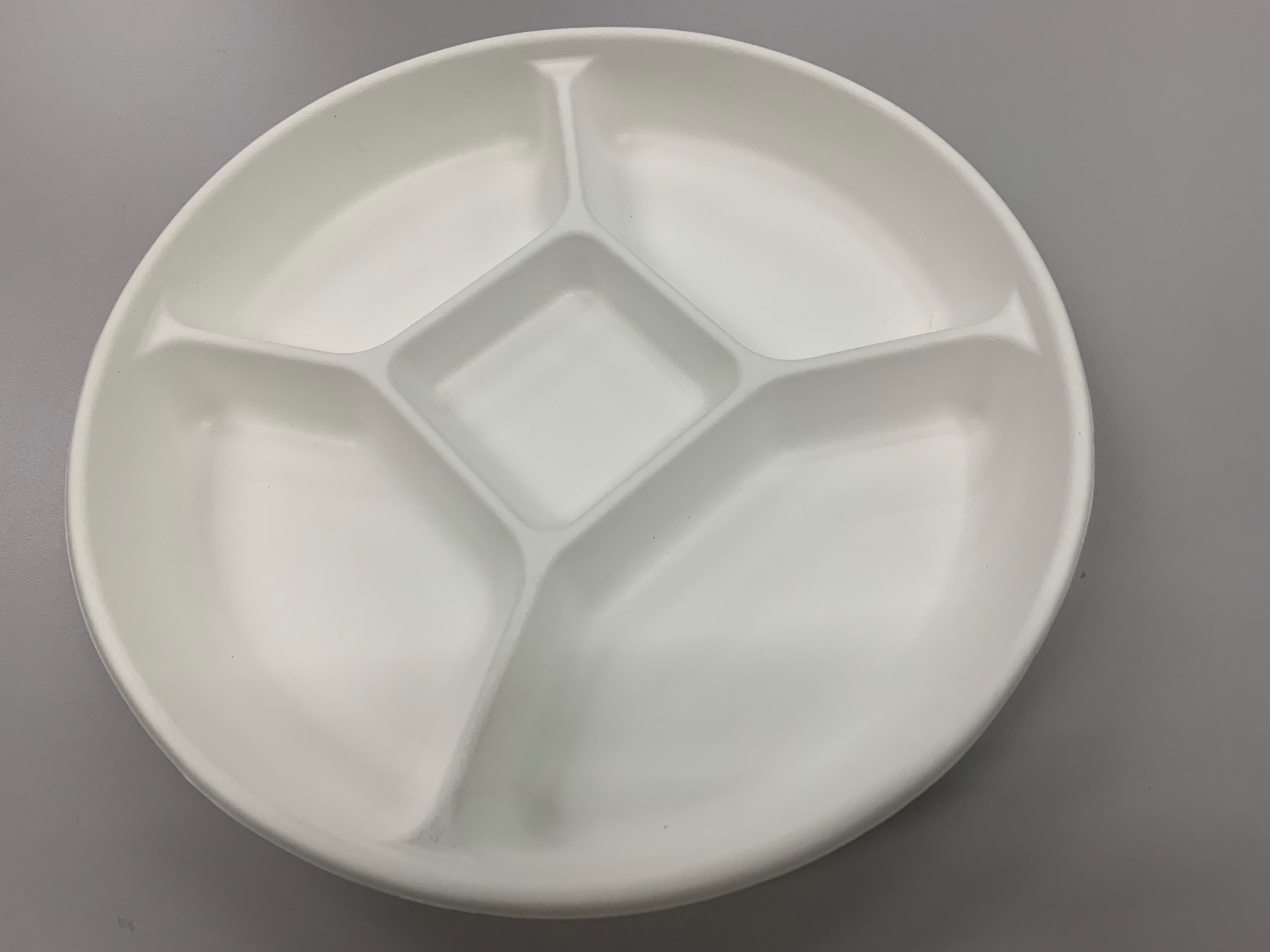 10″ 5-Compartment Round Plate Ø255mm