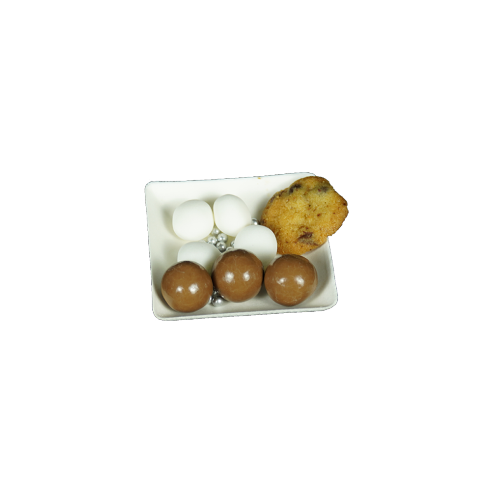 Bagasse Cocktail Dish – Square Dish 65 X 65 X 12mmH